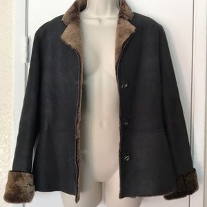 Laura Ashley UK sheepskin jacket